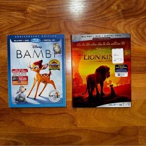 NEW Bambi Blu-ray DVD 2-Disc Set Anniversary Signature w Slipcover + More